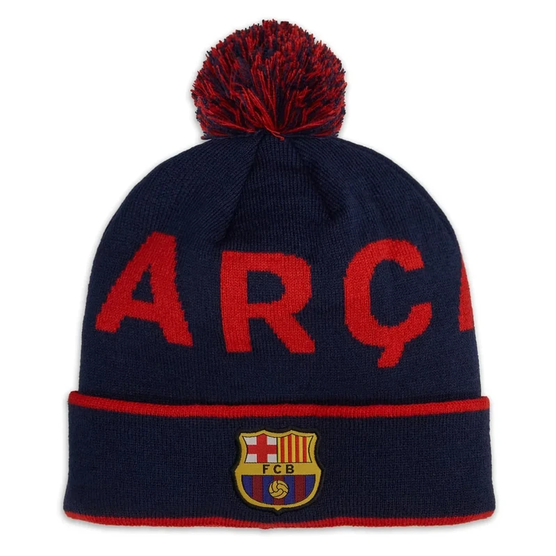 Icon Sports Officially Licensed FC Barcelona Beanie - Unisex Adult - FCB75BN Navy