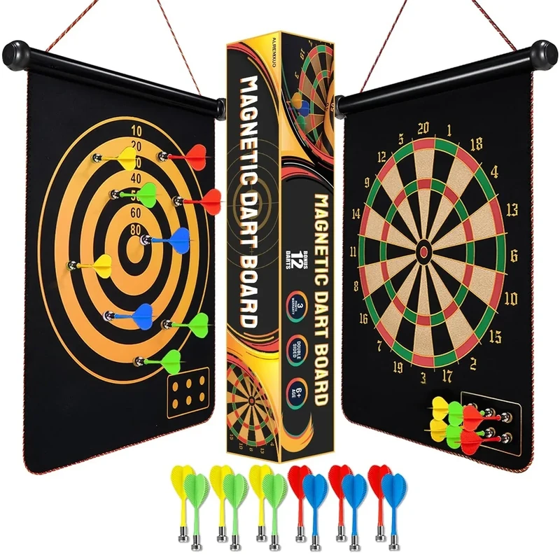 Givevan Magnetic Dart Board for Kids, Teen Boys Gift Ideas, Toys for Teen Boys Girls Age 6 7 8 9 10 11 12 13 14 15 16 Years, Stocking Stuffers, Room Decor