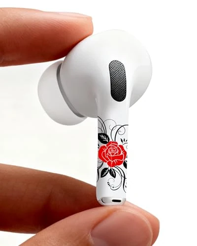 RockMax Rose AirPods Skin - Personalized Tattoo Wrap for 1/2/3/4 & Pro