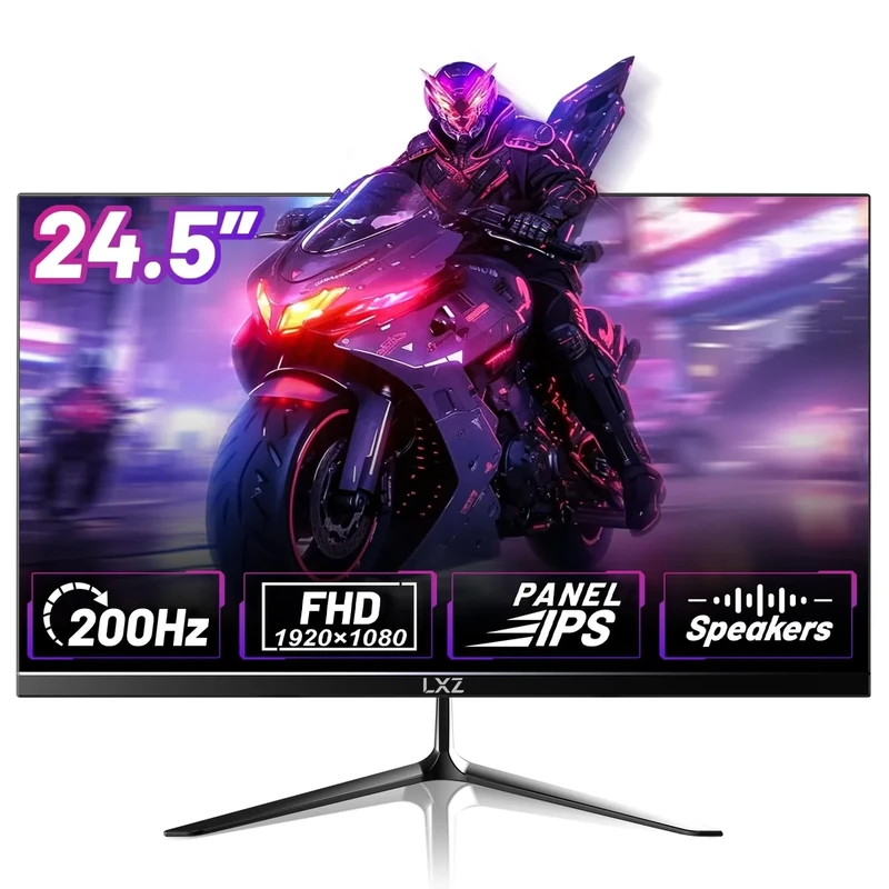 LXZ 24.5" 200Hz FHD Gaming Monitor - IPS, Eye Care, DP/HDMI Wall Mount