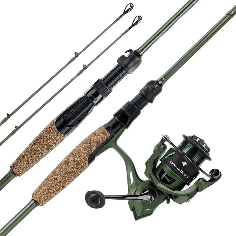 KastKing Spartacus II Spinning Fishing Reel Combo,6'8" M,2000 Reel
