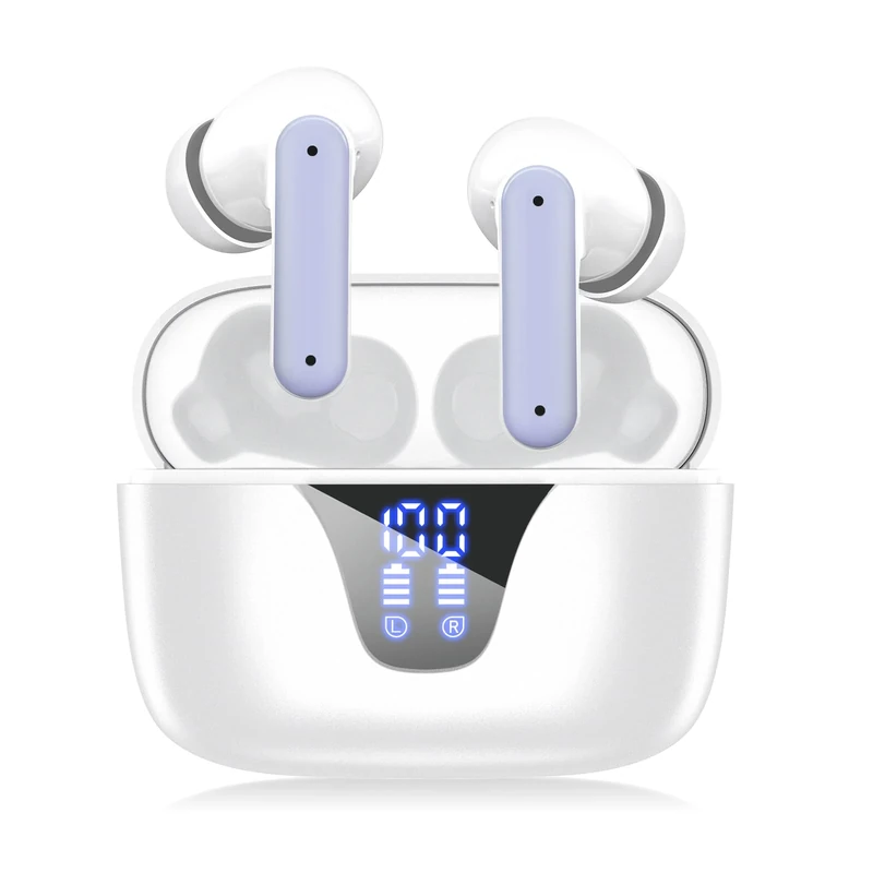 ZIUTY Nequga Wireless Earbuds - 50h Playtime, LED Case, IPX7