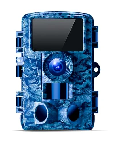 Dargahou 4K 48MP Trail Camera WiFi Game Camera with Low Glow Night Vision Motion Activated, Cell Phone App 130° 0.05s Trigger Speed for Outdoor Wildlife Deer,Blue-A