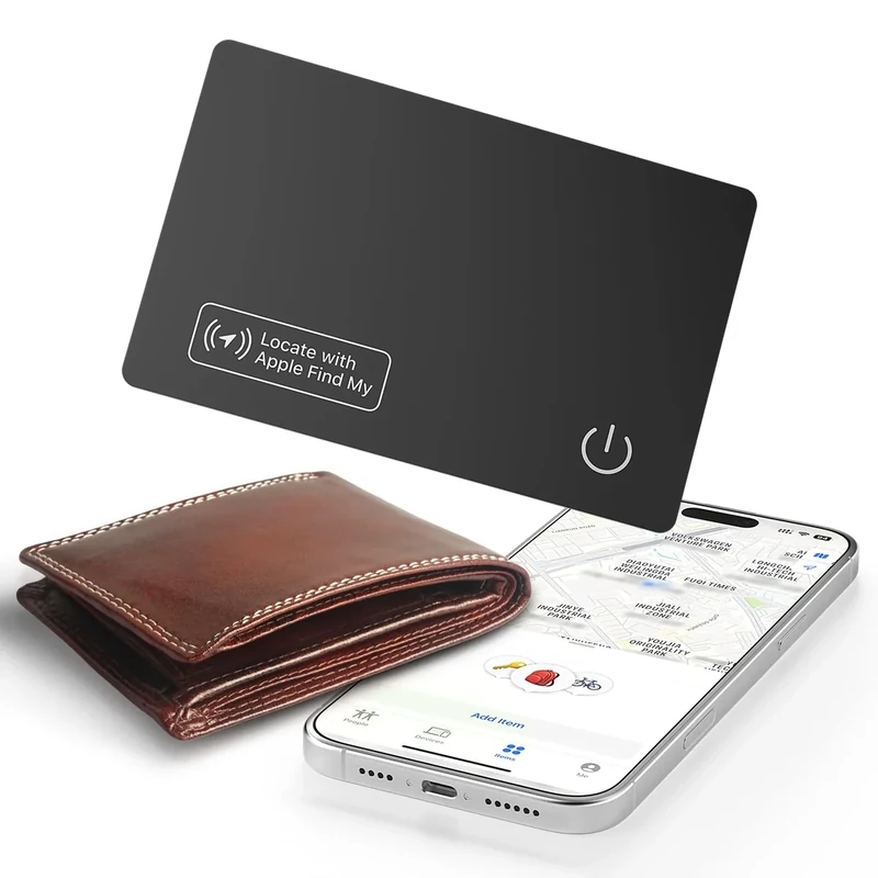 JTD 2025 Slim 1.6mm Smart Card Wallet Tracker - BT5.2 Waterproof