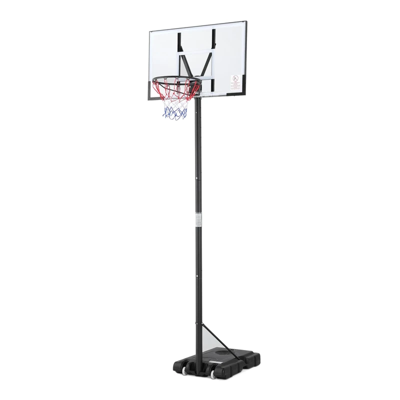 Amazon Basics Portable Basketball Hoop Outdoor Goal System, 4.75-10ft Adjustable