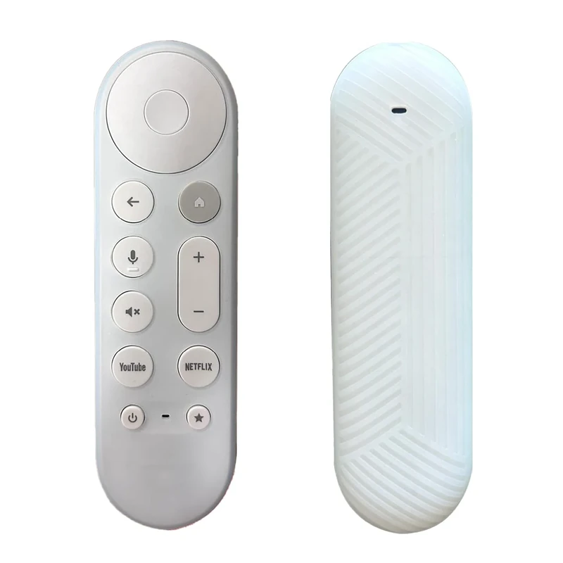 BAOKZZOM Silicone Case Cover for Google TV Streamer (4K) Voice Remote 2024 - Protective (Anti-Slip) Shockproof Lightweight Remote Cover (Light Blue)