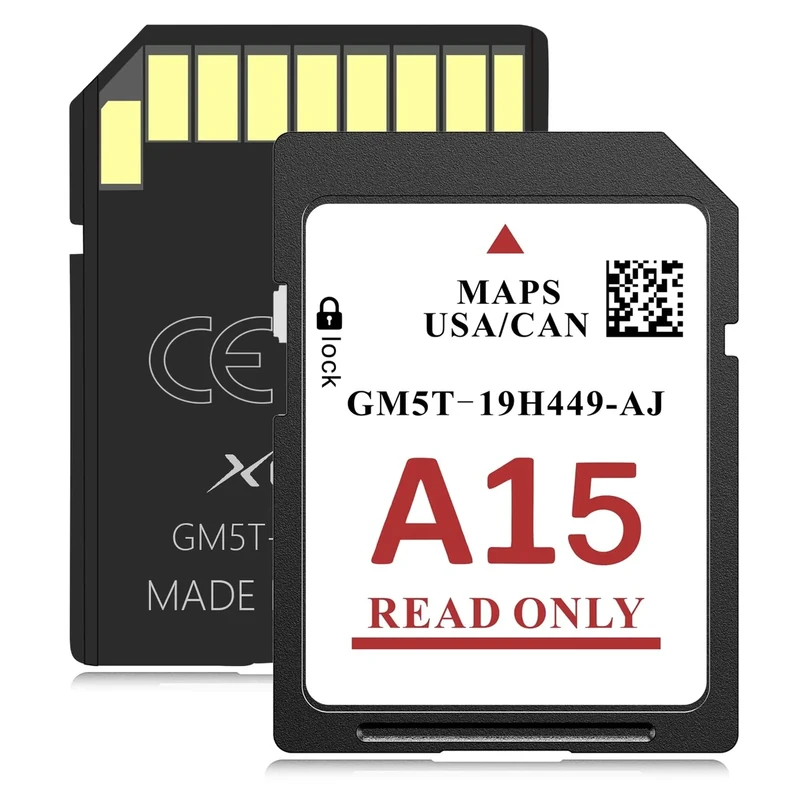 XGEEK A15 2025 Latest Navigation SD Card Accessory for Ford/Lincoln–Compatible with F150, Explorer, Fusion, Expedition,Escape,Edge,MKC,MKZ,MKX,Sync 2,USA/Canada Maps Update, Model GM5T-19H449-AJ.