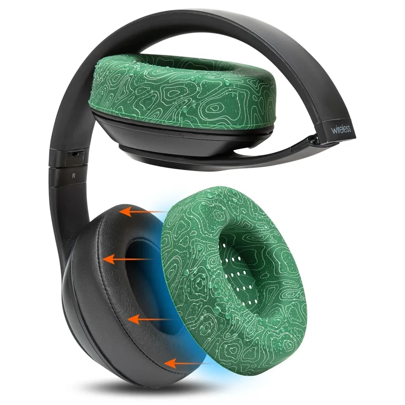 WC SweatZ Studio - Patented Earpad Covers for Beats Studio 3 (A1914) & Beats Studio 2 (B0500 /B0501), Made by Wicked Cushions | Sweatproof & Easily Washable | Emerald Tide