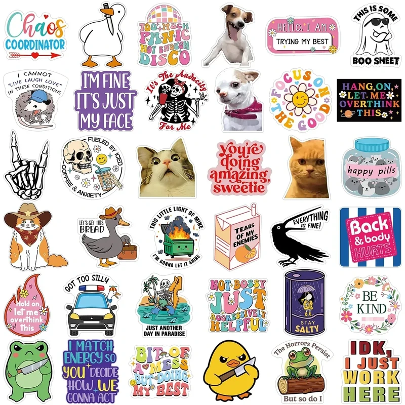Chivertion 400 Funny Waterproof Meme Stickers - Laptop, Bottle, Phone - Image 1