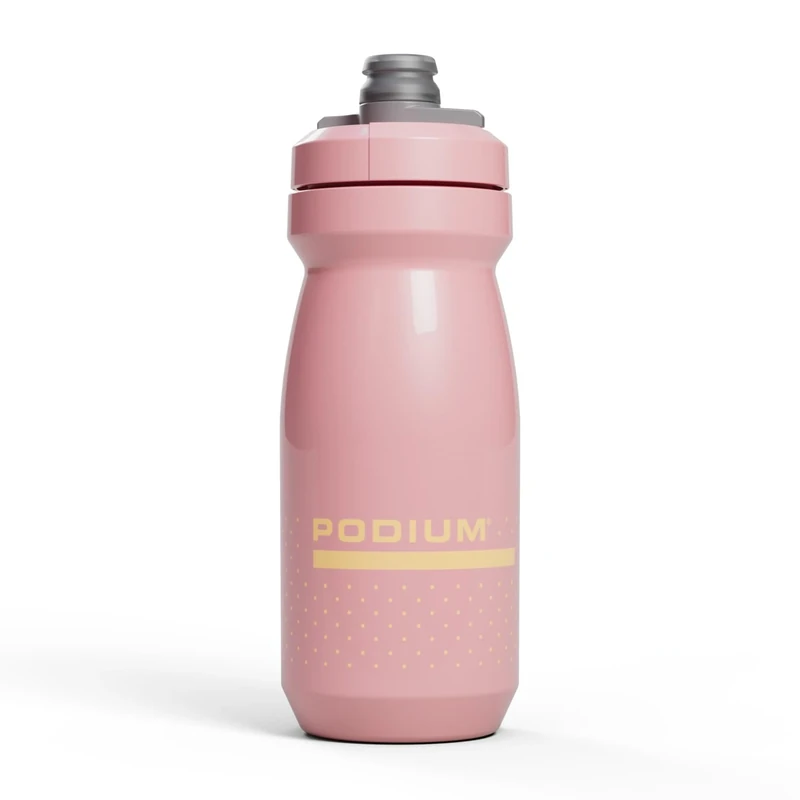 CamelBak Podium 21oz Bike Water Bottle - Easy Squeeze Bottle - Fits Most Bike Cages, Coral Sunset