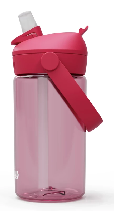 CamelBak Thrive Flip Straw Kids Bite Valve Tritan Renew Water Bottle Grapefruit, 14oz