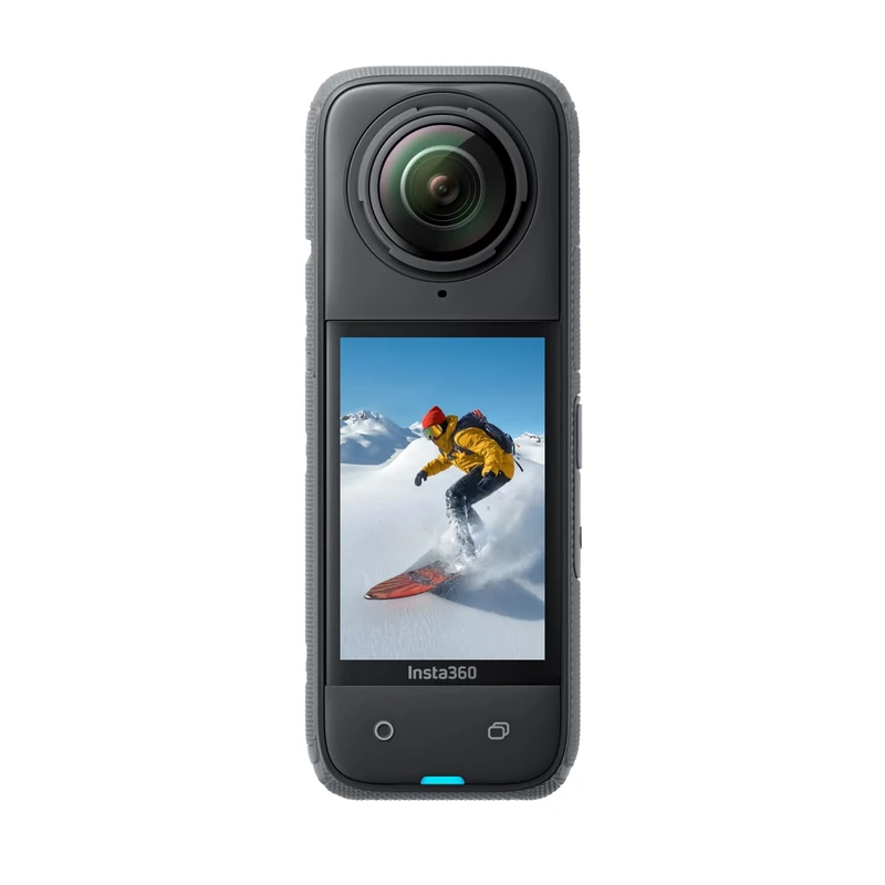 Insta360 X4 - Waterproof 8K 360 Action Camera, 4K Wide-Angle Video, Invisible Selfie Stick Effect Effect, Removable Lens Guards, 135 Min Battery Life, AI Editing, Stabilization