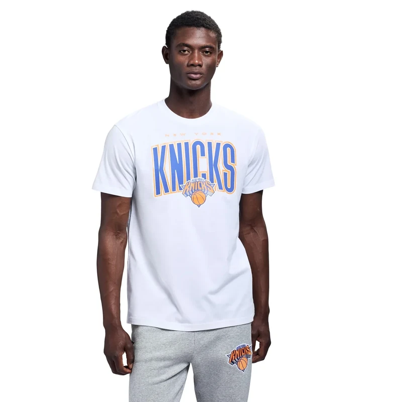 Game 7 x NBA Officially Licensed Men's Graphic Short Sleeve Lightweight Crew Neck Cotton T-Shirt, New York Knicks, XL, White