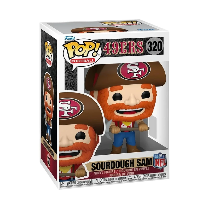 Funko Pop! NFL Mascots: 49ers - Sourdough Sam - NHL Mascots and Marks - Collectable Vinyl Figure - Gift Idea - Official Merchandise - Toys for Kids & Adults - Sports Fans