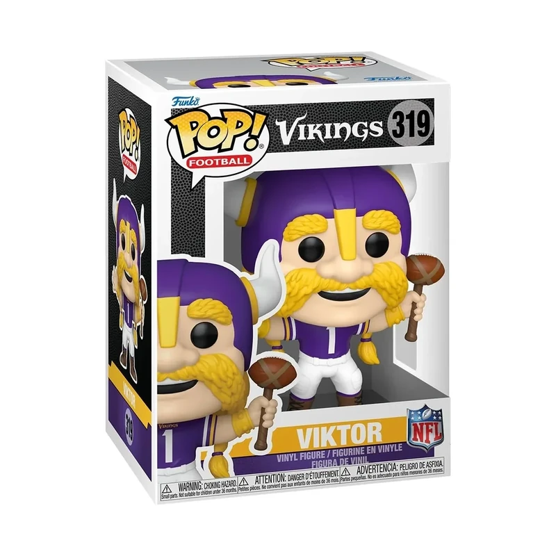 Funko Pop! NFL Mascots: Vikings - Viktor - NHL Mascots and Marks - Collectable Vinyl Figure - Gift Idea - Official Merchandise - Toys for Kids & Adults - Sports Fans - Model Figure for Collectors