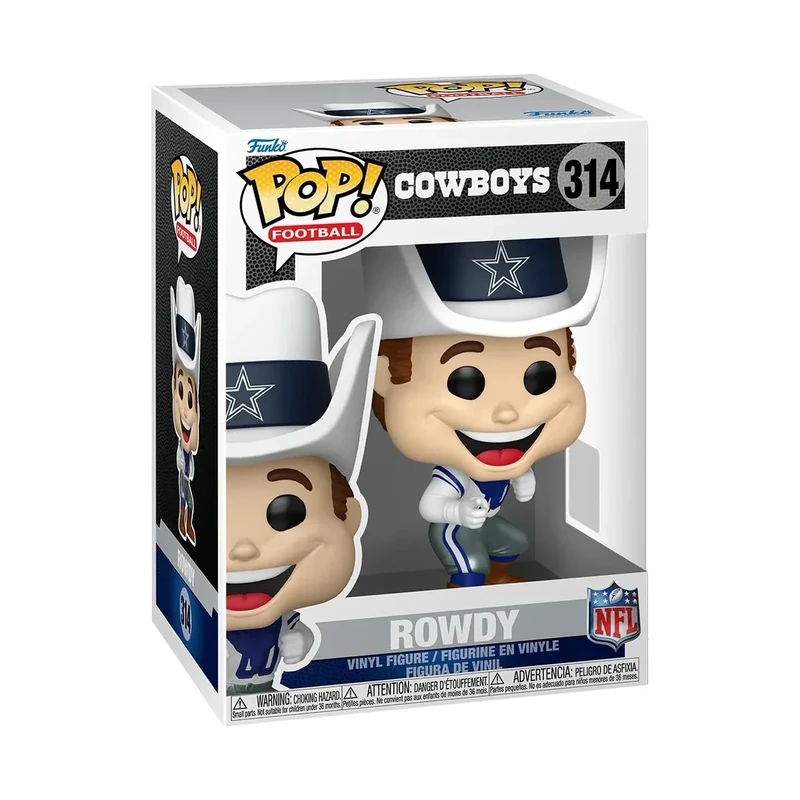Funko Pop! NFL Mascots: Cowboys - Rowdy - NHL Mascots and Marks - Collectable Vinyl Figure - Gift Idea - Official Merchandise - Toys for Kids & Adults - Sports Fans - Model Figure for Collectors