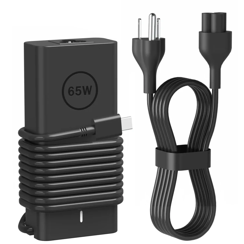 GEYUTOTE 65W USB C Laptop Charger Compatible with Dell Laptop Charger for Latitude 5000 Series and XPS Chromebook Computer Type C Fast Power Adapter