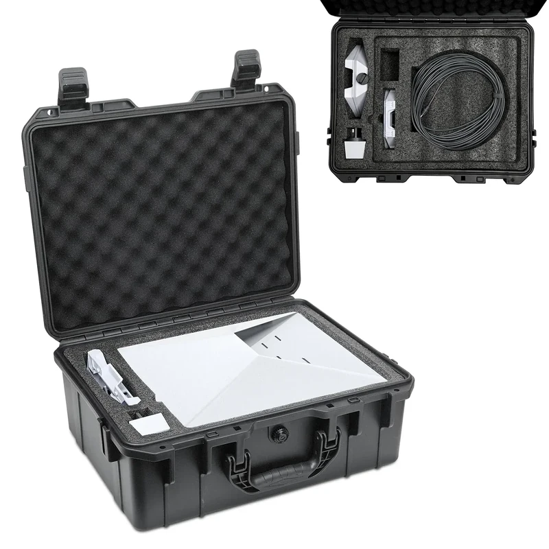 Accecraft Starlink Mini Case, IP67 Waterproof Hard Case with with Custom Fit Foam, Portable Travel & Camping Storage for Starlink Mini Dish & Accessories, Perfect for Outdoor Use
