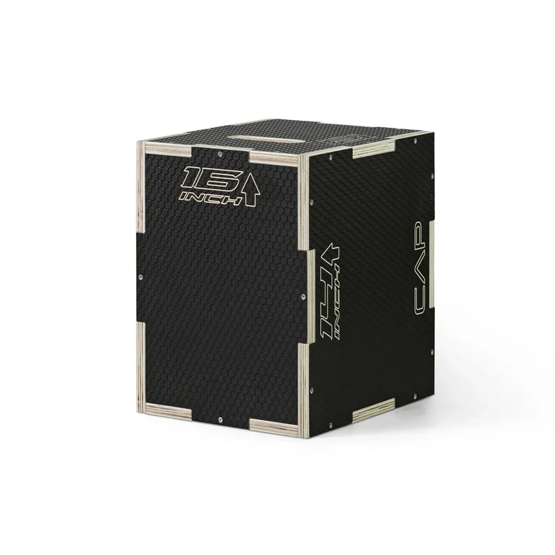 CAP Barbell 3-in-1 Rubber Textured Plyometric Box 16in x 14in x 12in