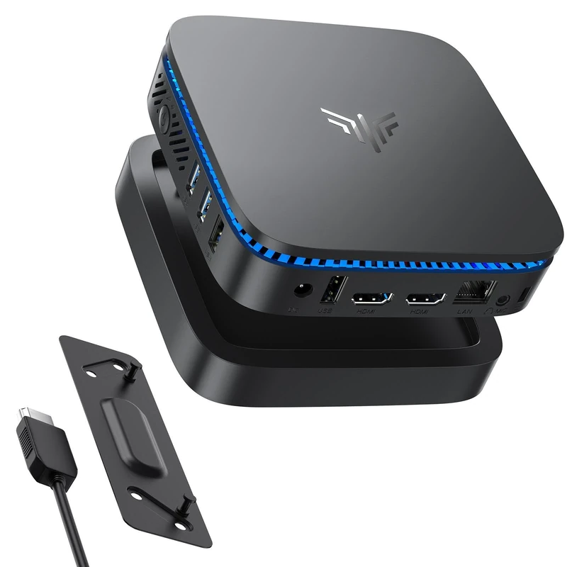 KAMRUI Mini PC, 12th Gen N100 Processor (up to 3.4GHz) 16GB RAM 512GB M.2 SSD, Dual 4K Display Mini Computer, Micro PC with WiFi/BT4.2 for Business/Home/Office