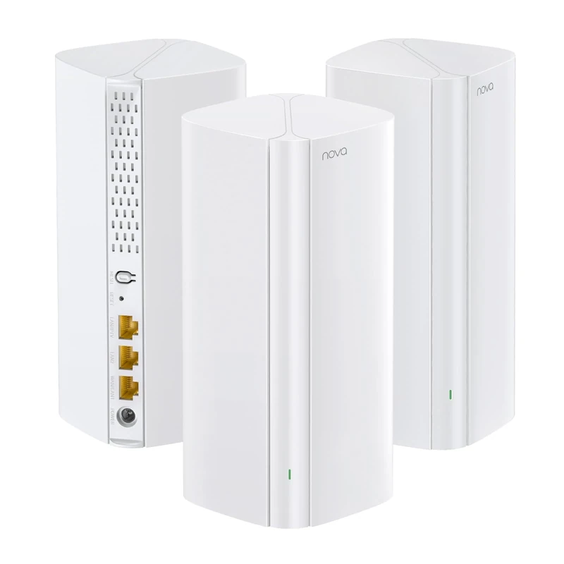 Tenda AX3000 WiFi 6 Mesh System Nova MX12– Whole Home Mesh WiFi Coverage up to 7,000 sq. ft., Dual-Band WiFi Mesh Network for 160+ Devices, Fast & Stable, Replaces Wireless Router (3-Pack)