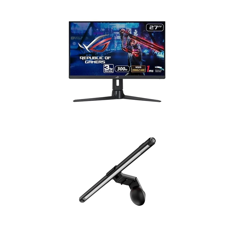 ASUS ROG Strix 27" 1440p 300Hz Gaming Monitor - Aura Light Bar