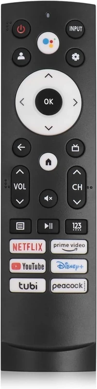 ERF3M90H IR Replaced Remote Control Fit for Hisense Google/Android TV 50A6H 55A6H 65A6H 75A6H 50U6H 55U6H 65U6H 65U8H 75U8H 43A6H 43A68H 55U7K (No Voice Function)