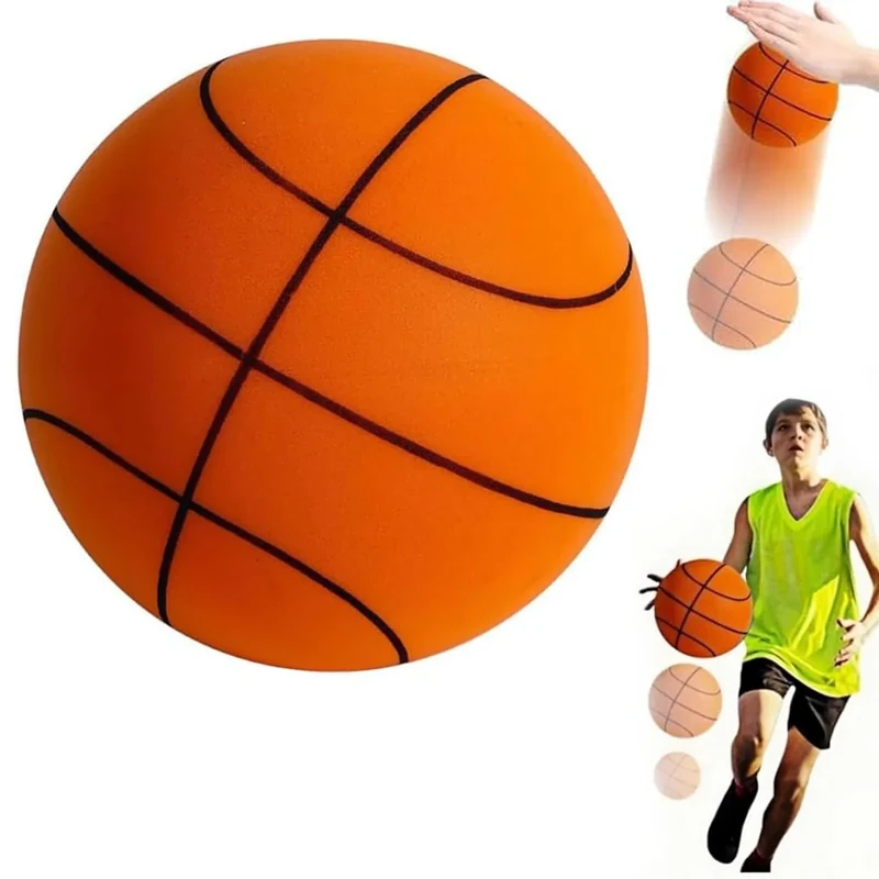 Sprstar Silent Basketball Size 7 (29.5") - 2026 New Upgrade Foam Basketball Arcade Game Indoor | Ball for Quiet Dribbling and Indoor Training,Pro PU Foam Ball – Higher Bounce