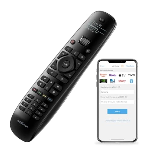SofaBaton U2 Universal Remote with Backlit Button and Upgraded Scroll Wheel, All in One Universal Remote Control with App Control, Custom Macros for Smart TVs,Sound Bar, DVD/Blu-ray Players and More