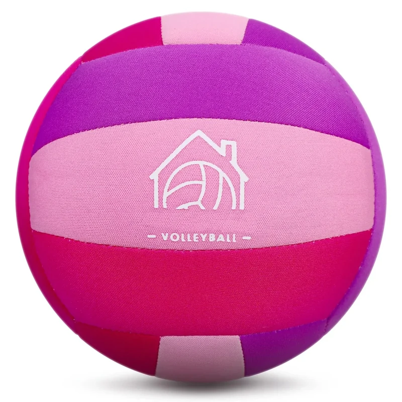 AceVernine Soft Indoor Volleyballs for Practicing Inside House and Yard, Safe and Silent Volleyball for Girls Boys Kids Youth Beginners Training Back to School Easter Gifts (Pink, Size 5)