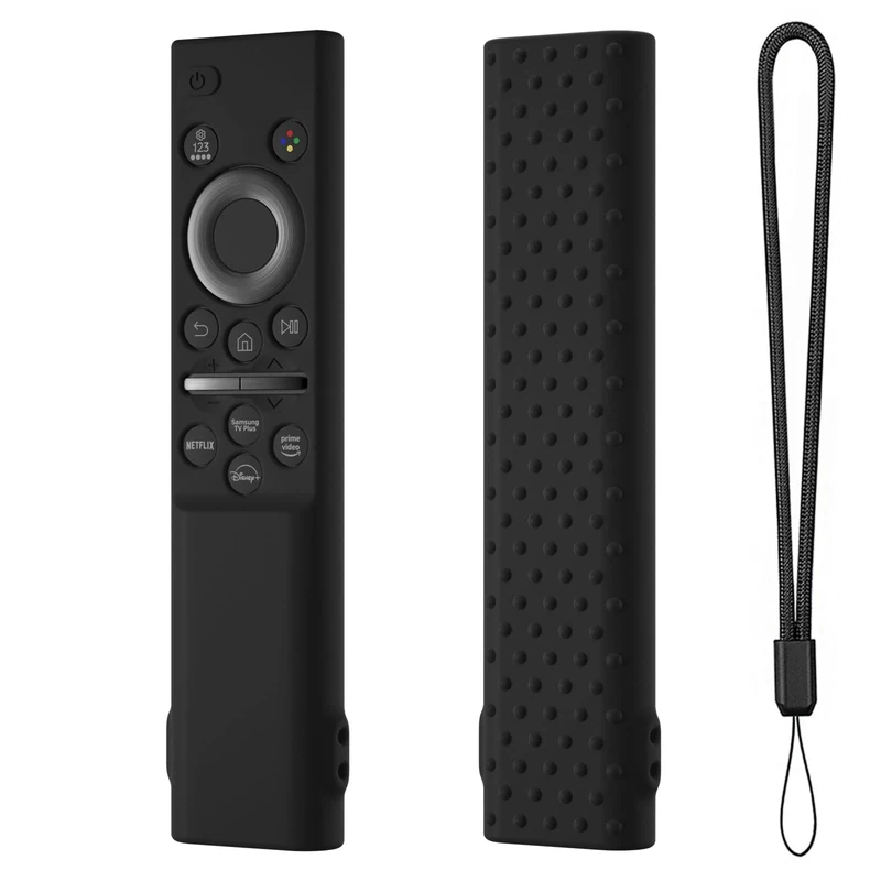 Hi Color Remote Cover for Samsung BN59-01388 BN59-01393 Silicone Remote Case Protective Sleeve (Black)