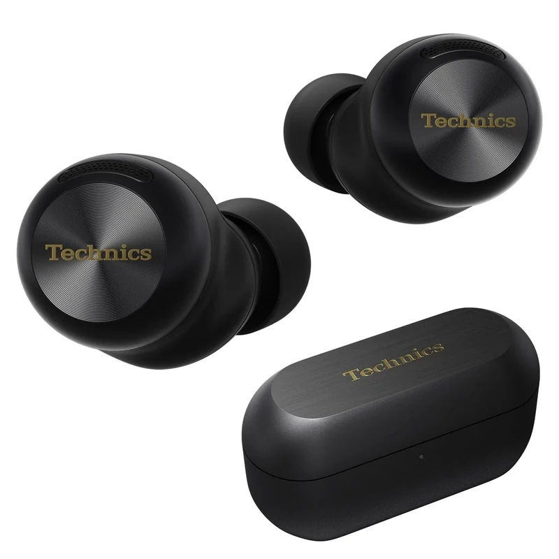 Technics EAH-AZ100-K Earbuds - Dolby Atmos, ANC, 10h Playtime, Charging
