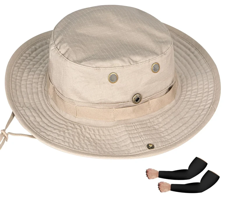 Sun Hats for Men Women Boonie Hat UPF 50+ Bucket Hat Wide Brim UV Protection Fishing Hiking Safari Outdoor Hats