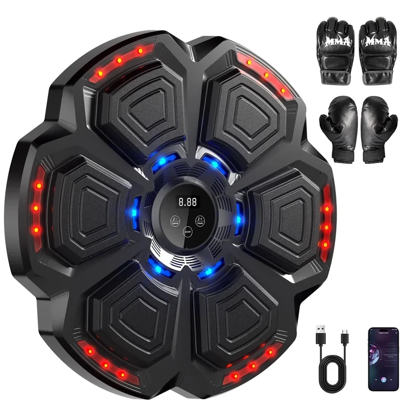 BirdSuite 2025 Professional - Grade Music Boxing Machine: 9 Intelligent Training Modes, Ultra - Stable Bluetooth Connectivity, and Two Ergonomic Fist Gloves for an Immersive Fitness Experience