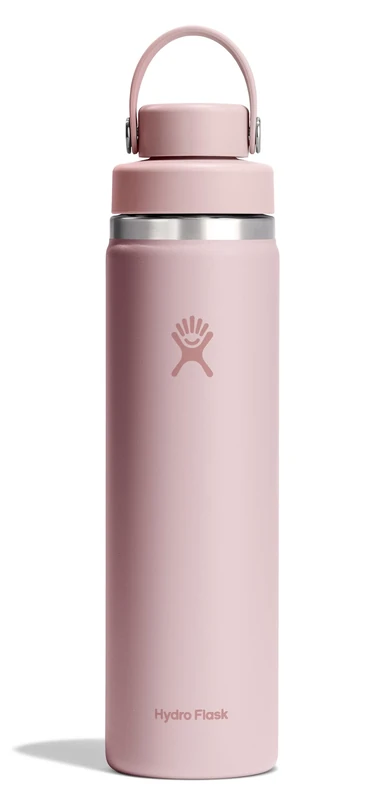 Hydro Flask Water Bottle - Insulated Stainless Steel - Wide Chug Lid, Non Spill, Leakproof in 24 Oz Tonal Trillium Pink