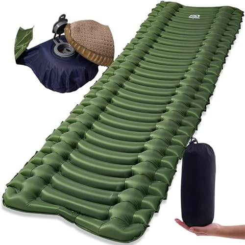 Gear Doctors® Ether 17.5oz Ultralight Camping Sleeping Pad – Backpacking Air Mattress – Camping Mattress Pad – Compact Inflatable Sleeping Mat for Backpacking, Comfortable Outdoor Hiking, Tent, Travel
