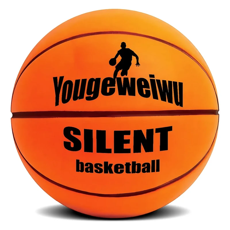 Yougeweiwu Silent Basketball-Size 7 (29.5") Upgrade Dribble Dream Silent Basketball, Foam Indoor Training Ball for Various Indoor Activities