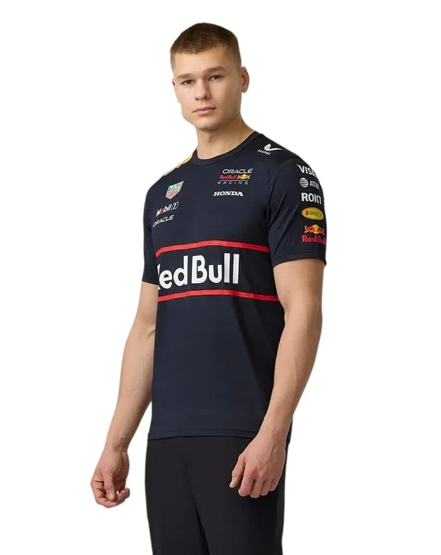 Castore Red Bull Racing F1 Team Men's Set Up T-Shirt - Night Sky Blue – Official 2025/26 Formula 1 Team Kit | Premium Motorsport Apparel | F1 Merchandise