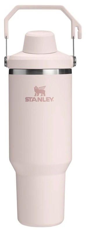 Stanley IceFlow 2.0 Fast Flow Tumbler with Handle 40 oz | Twist On Angled Spout Lid | Leakproof Water Bottle | Insulated Stainless Steel | BPA-Free | Rose Quartz
