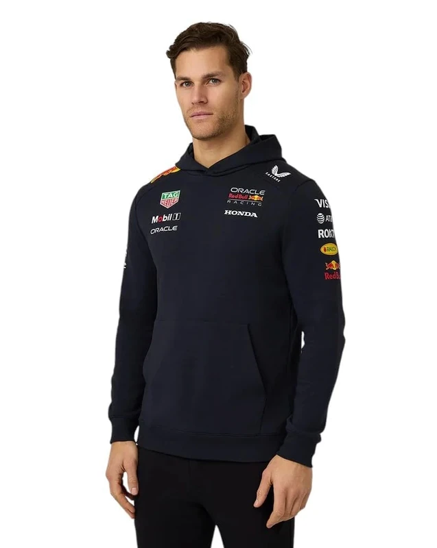 Castore Oracle Red Bull Racing Unisex Pullover Hoodie – Official F1 Teamline, Night Sky, 2025/26 Season, Motorsport Apparel - Image 1