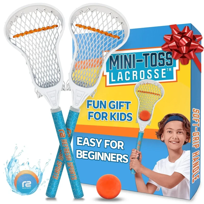 Mini Toss Lacrosse Sticks - Teen Boy Gifts & Outdoor Lacrosse Gifts - Beach Pool Games for Kids All Ages & Gifts for Teen Boys Ages 6 7 8 9 10 11 12 + Year Old Boys Toys Gift Ideas 2026