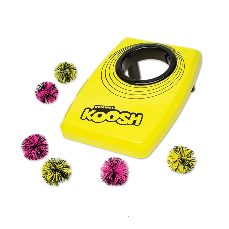 Koosh Kornhole, Cornhole Set for Kids - Outdoor Toys for Boys and Girls, Perfect for Beginners, Preschool Toys, Easy Storage, 1 Kornhole Board, 6 Koosh Balls Included, Ages 5+