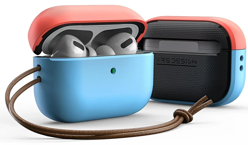 VRS DESIGN Modern AirPods Pro Case - Coral & Capri Rugged PC/TPU