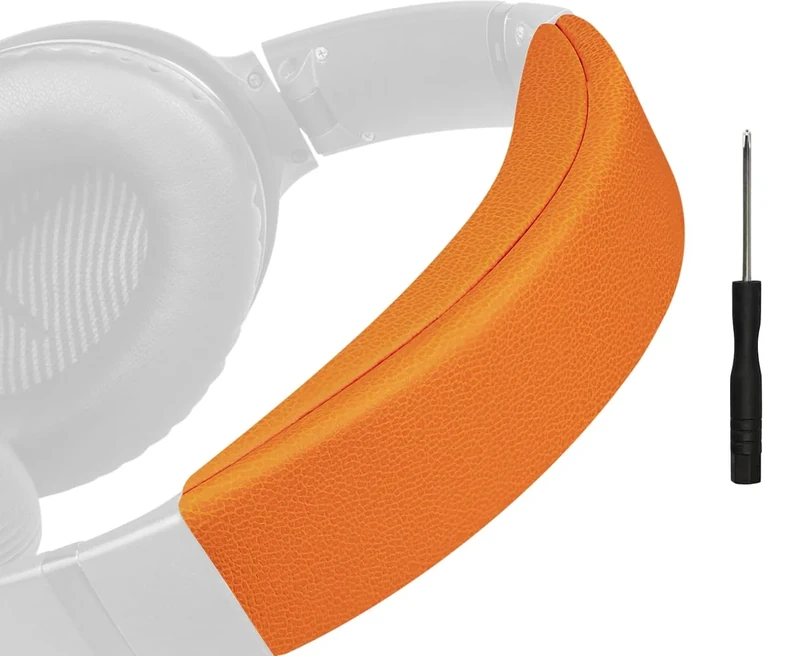 SOULWIT Headband Cover for Bose QC35 & QuietComfort 35 II (QC35 ii) Headphones, Replacement Headstrap Pad Repair Part (Orange)