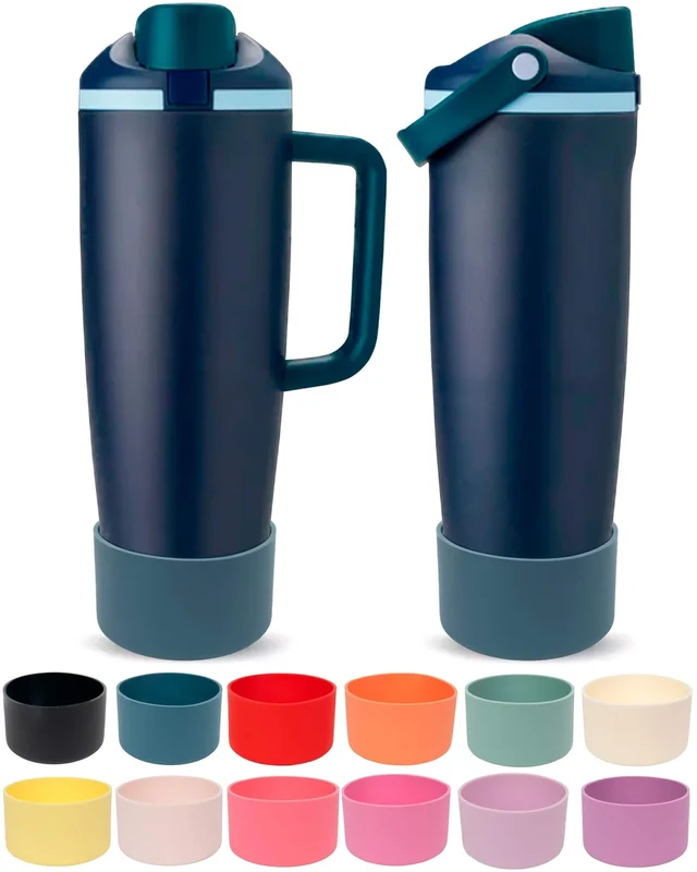 Kaitiaki Silicone Boot for Owala 30oz & 40oz FreeSip Sway Bottles & Tumblers - Non-Slip, Scratch-Resistant, Stability Enhancer, Available in 12 Colors (Blue Spruce)