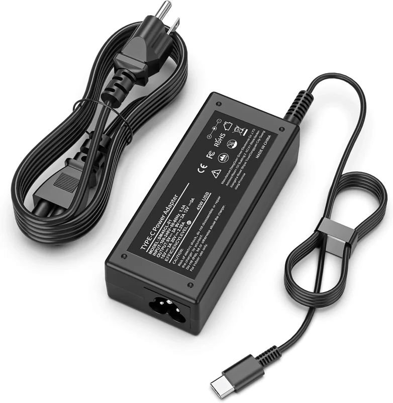 SLE-TECH 45W Chromebook USB-C Charger - Fast Charging Power Cord
