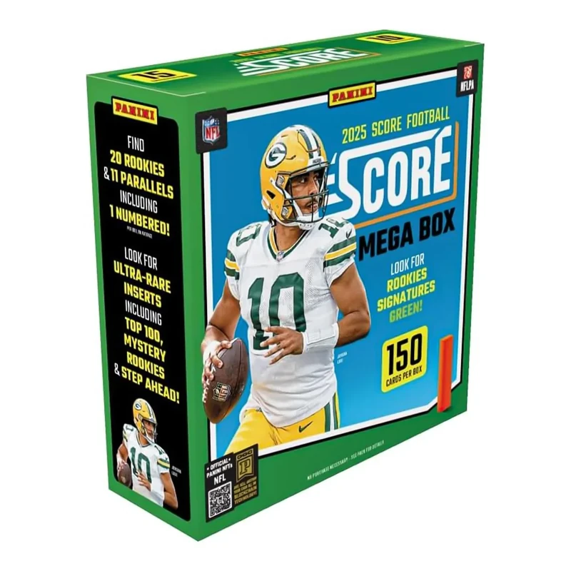2025–26 Panini Score NFL Football Mega Box – Official Trading Cards – Mega Box Exclusive Parallels, Rookie Cards & Inserts – Sealed Retail Box