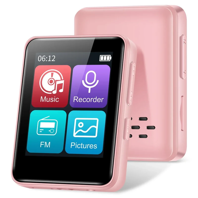 Woolynew MP3 Player Bluetooth 5.2 - 1.8" Screen, 32GB, Up to 512GB