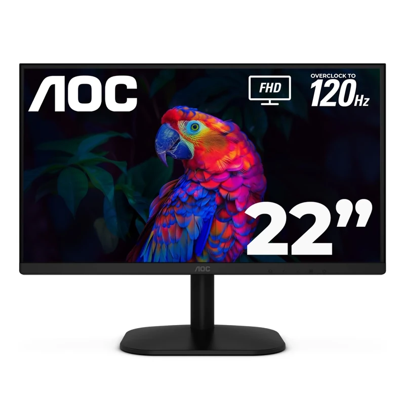 AOC 22B35HM23 22" Full HD 120Hz Monitor - HDR, Adaptive Sync, HDMI/VGA - Image 1