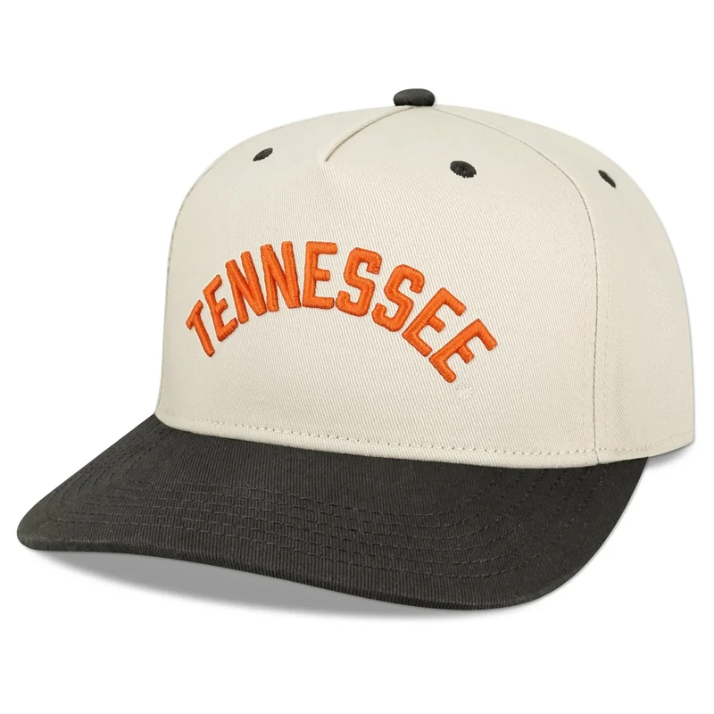 Legacy NCAA Officially Licensed Baseball Hat, Tennessee Volunteers, Lightweight Cap for Men & Women, Heritage Twill Adjustable (HTA), Stone/Black, One Size Fits Most, Adjustable Closure
